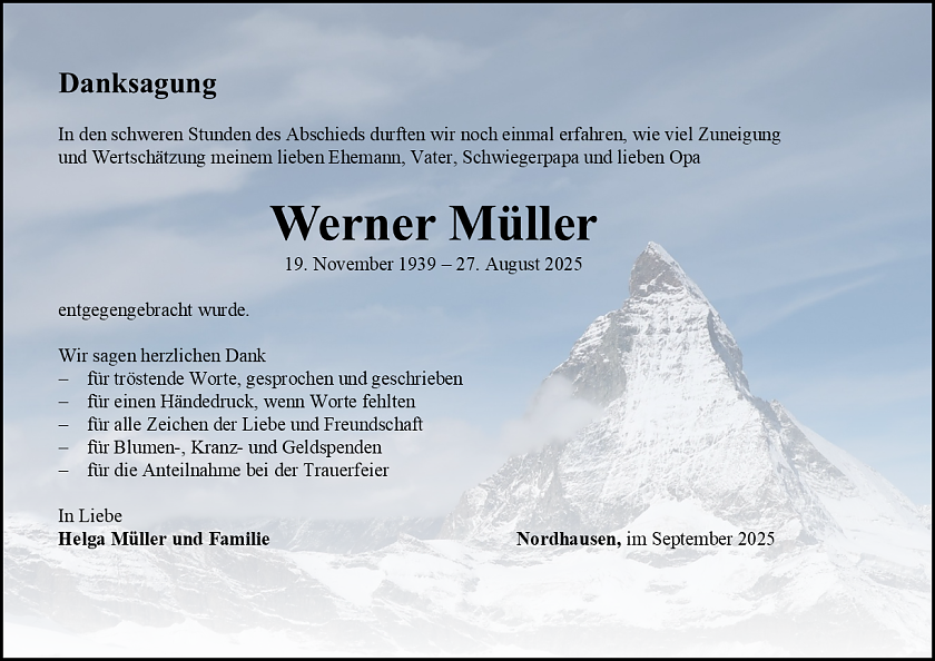 Danksagung (Foto: Schade)