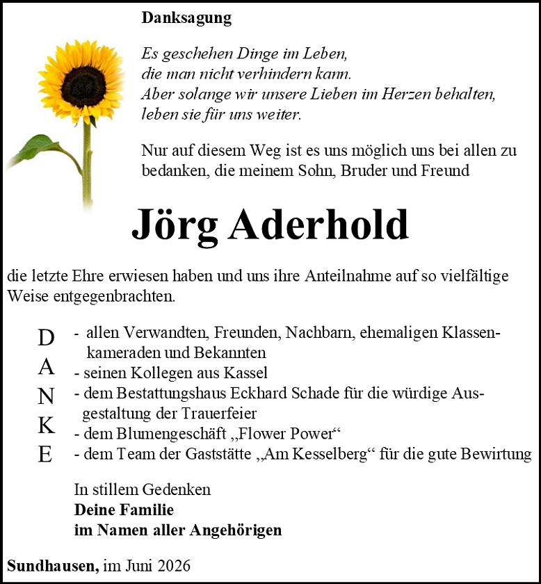 Danksagung (Foto: Schade)