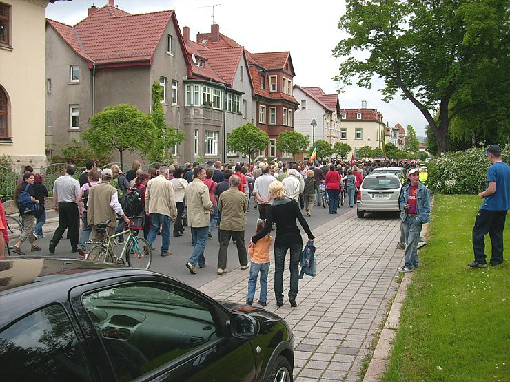 Demonstration gegen Neonazis