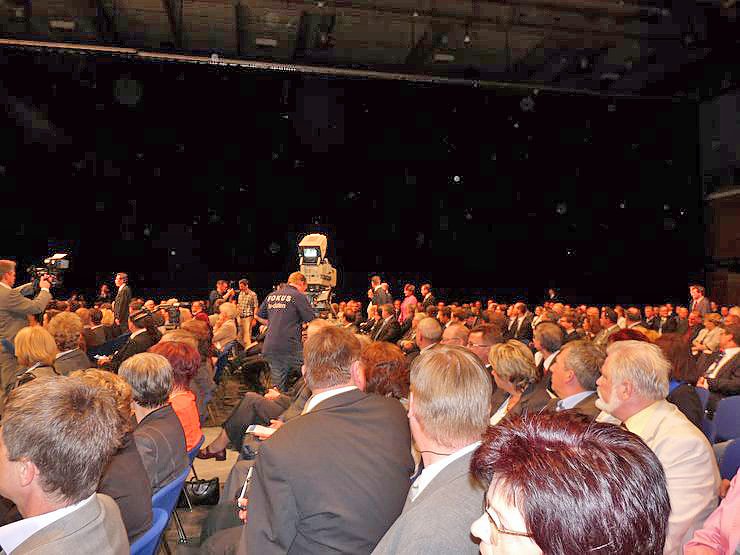 Beim Jahrsempfang in Erfurt