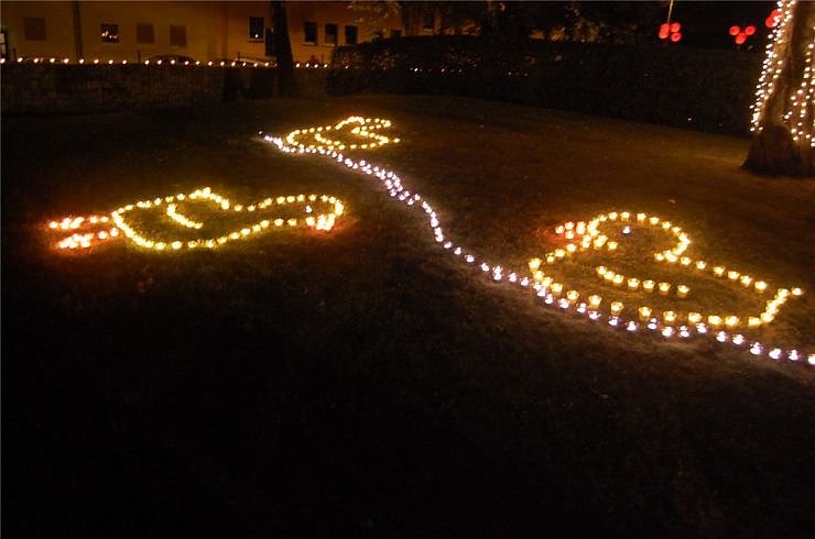 Lichterfest 2008 Petersberg Nordhausen