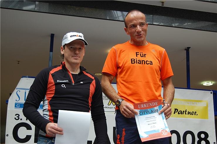 Siegerehrung Citylauf 2008