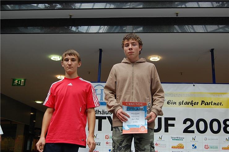 Siegerehrung Citylauf 2008