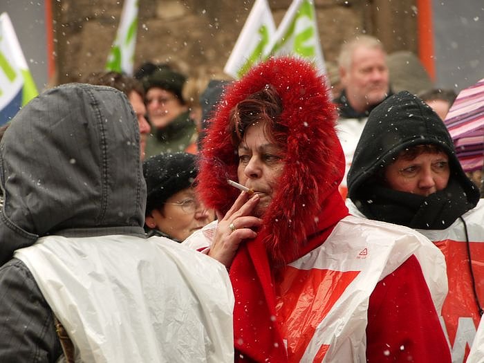 Warnstreik in Nordhausen