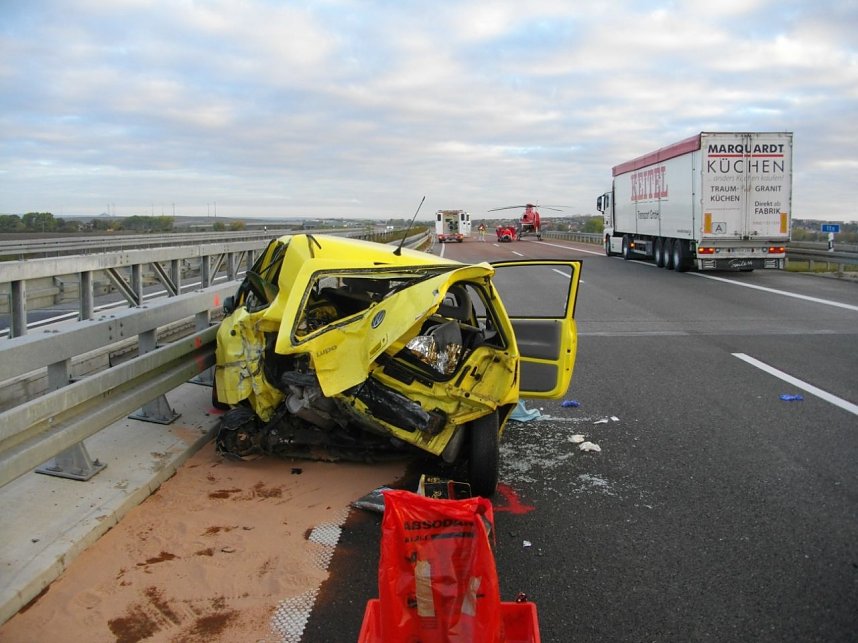 Drei Unf&auml;lle auf der A71