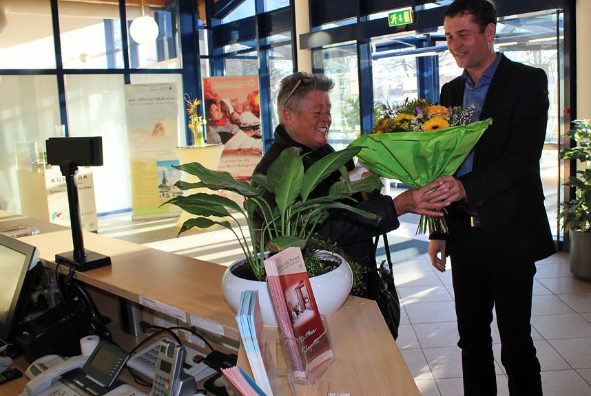 2 Millionste Besucher in der Kyffh&auml;user-Therme begr&uuml;&szlig;t!