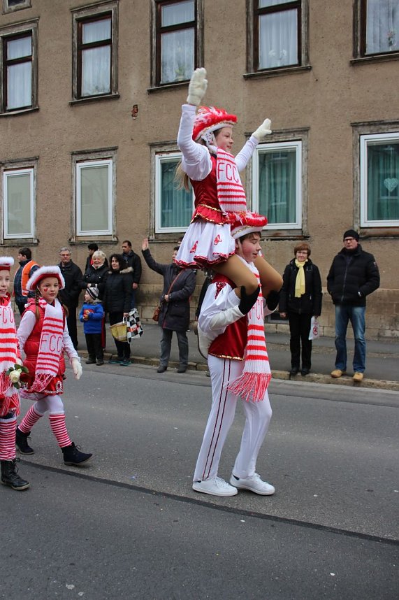 N&auml;rrinnen und Narren trotzen Wetter (1)