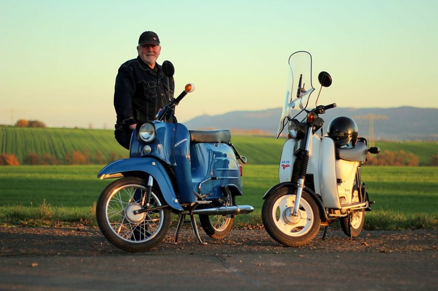 Alte Zweir&auml;der in Glanz