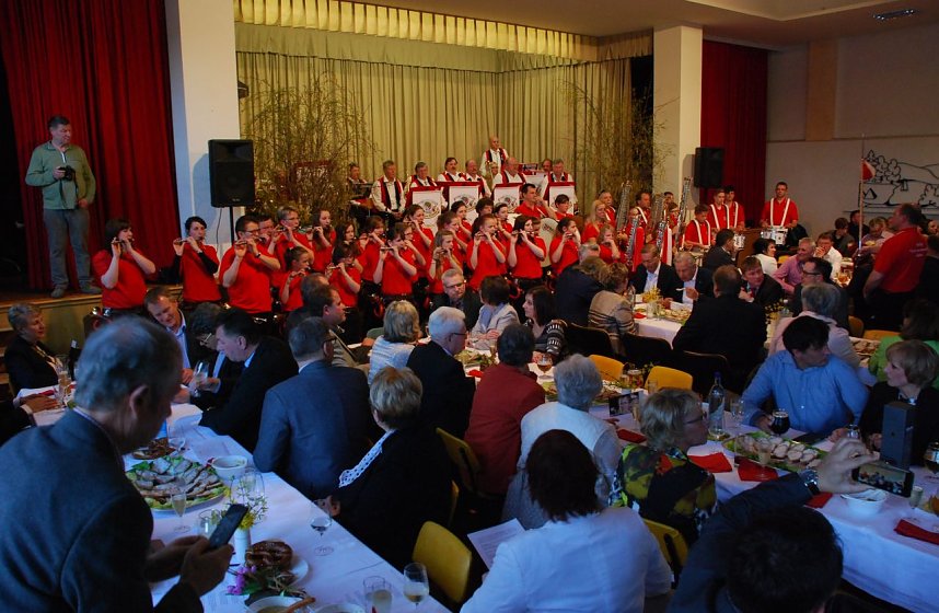 Der Ziegelr&ouml;der Spielmannszug 1886 begeisterte mit temperamentvollem und hochklassigem Spiel.