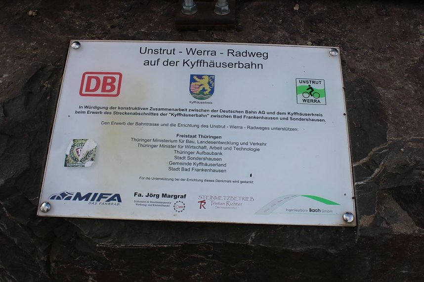 Unstrut-Werra-Radweg &uuml;bergeben