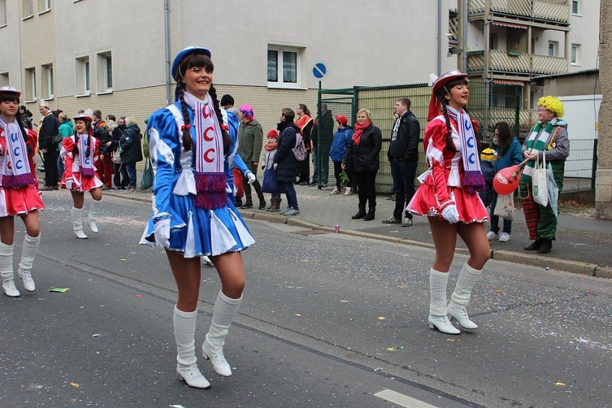 N&auml;rrinnen und Narren ziehen durch die Stadt (2)
