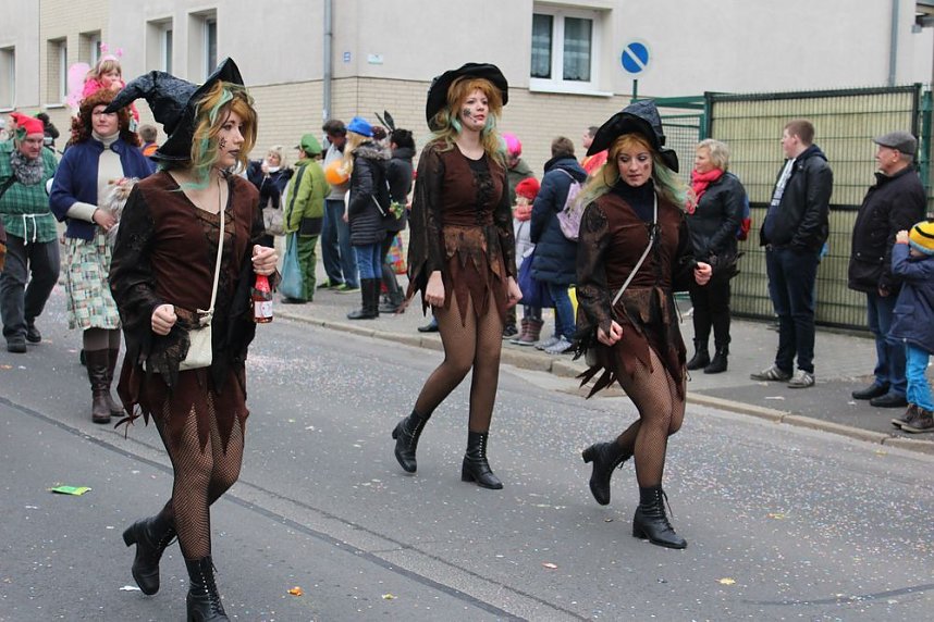 N&auml;rrinnen und Narren ziehen durch die Stadt (2)