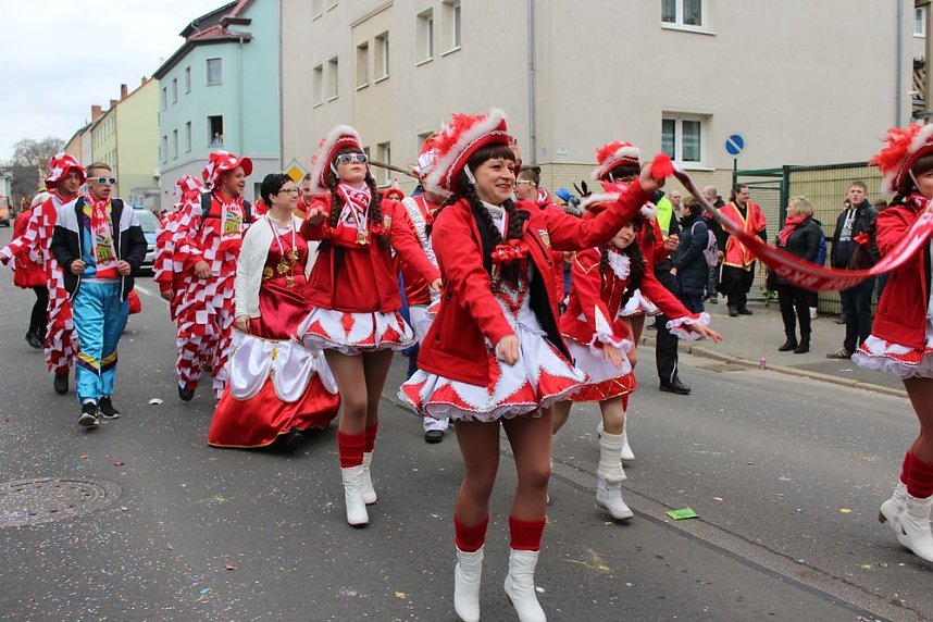 N&auml;rrinnen und Narren ziehen durch die Stadt (2)
