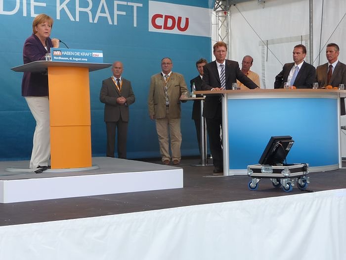 Besuch von Angela Merkel in Nordhausen