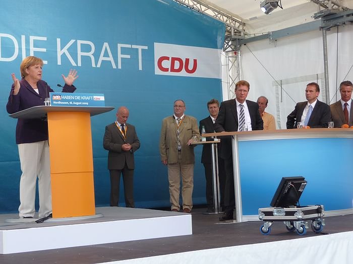 Besuch von Angela Merkel in Nordhausen