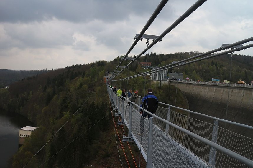 Titan RT - die l&auml;ngste Fu&szlig;g&auml;ngerh&auml;ngebr&uuml;cke der Welt wurde heute im Harz er&ouml;ffnet