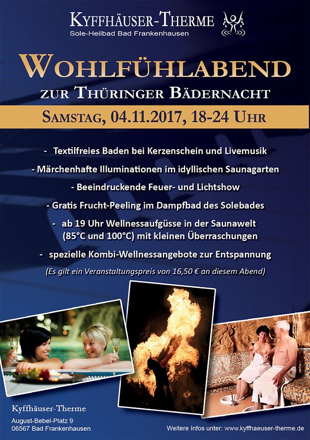Th&uuml;ringer B&auml;dernacht in der Kyffh&auml;user-Therme