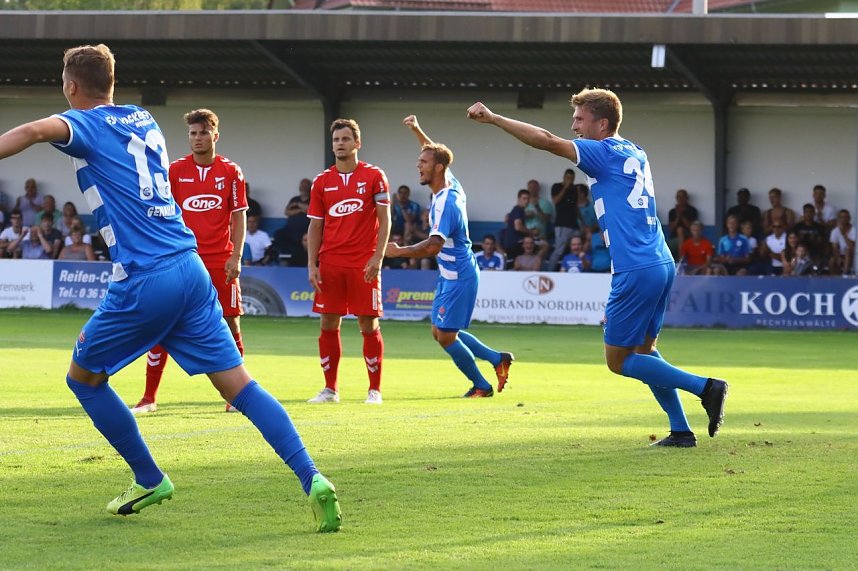 Wacker Nordhausen mit ersten Sieg in einem Heimspiel. 3:0 gegen Meuselwitz im ersten Th&uuml;ringen-Derby der Saison