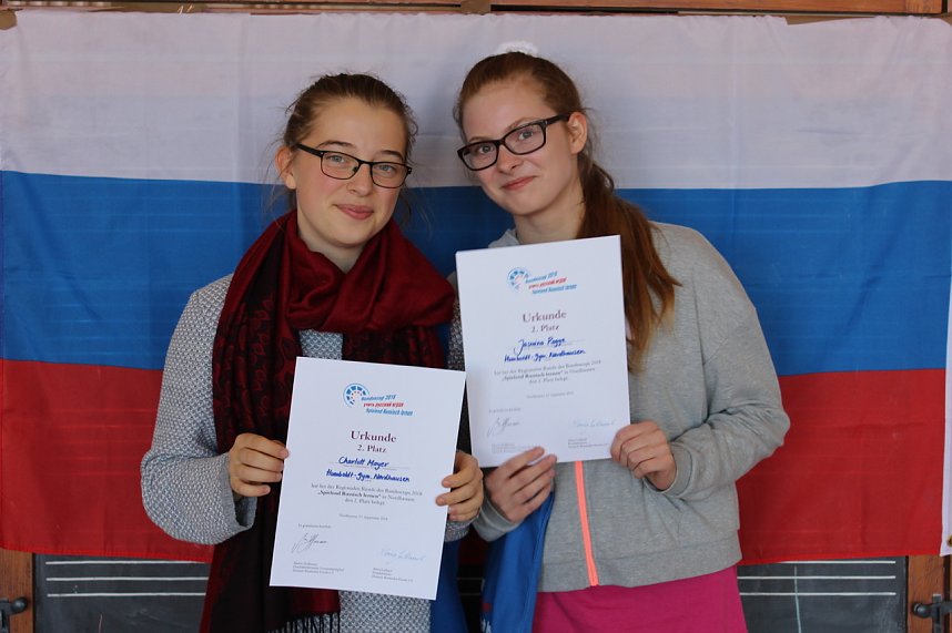 2. Platz: Charlott Mayer und Jasmina Rogge,