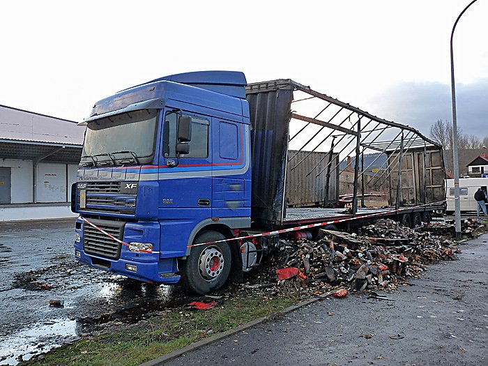 Lkw-Brand Jecha