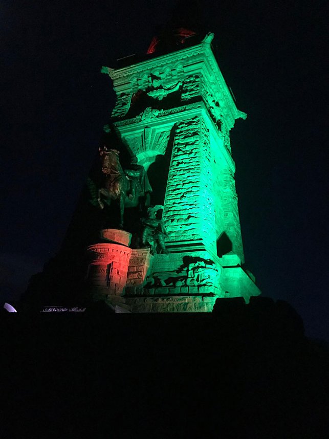 Probeleuchten am Kyffh&auml;user