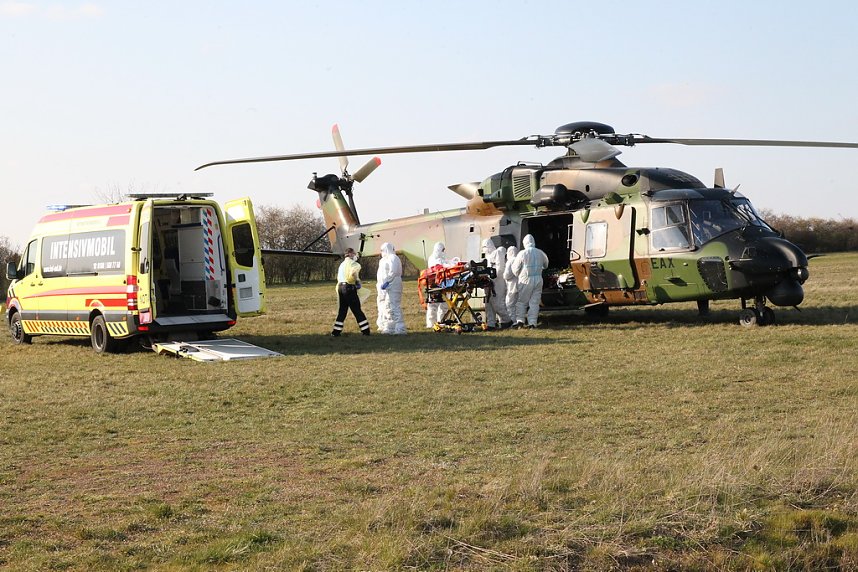 Corona-Patienten eingeflogen