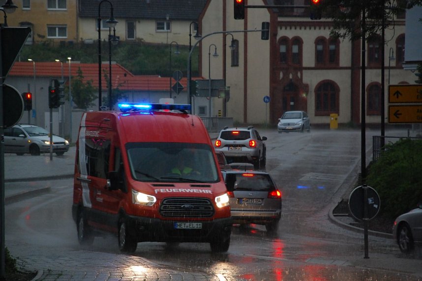 Dauereinsatz bei str&ouml;mendem Regen