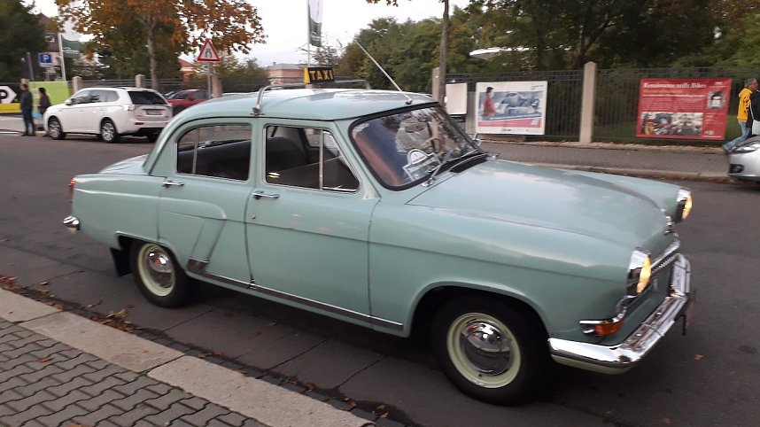 Der Ostklassiker Klub Wolkramshausen beim "Rollenden Museum" in Zwickau