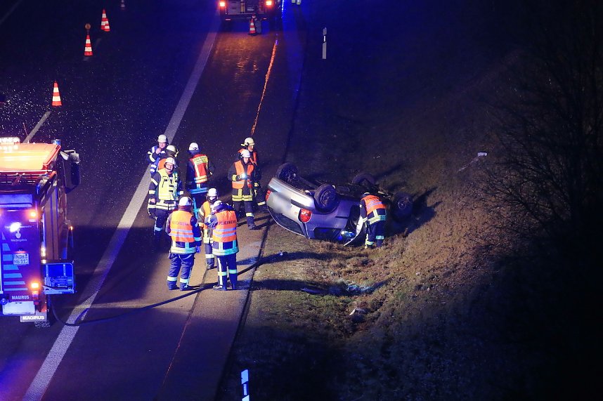 Unfall auf der A38 bei Werther