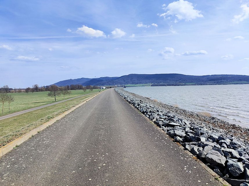 Peter Blei unterwegs am Stausee Kelbra
