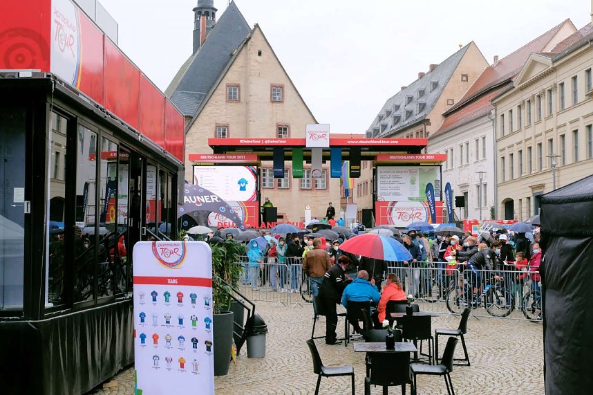 Start zur zweiten Etappe der Deutschland Tour