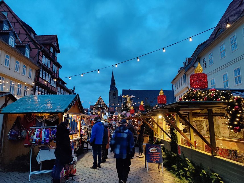 Auf dem Quedlinburger Weihnachtsmarkt