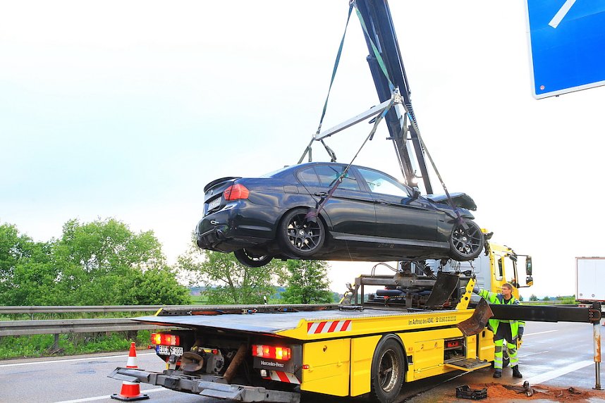 Unfall nach Verfolgungsjagd