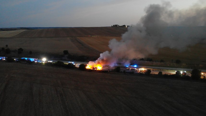 Schwerer Unfall auf der A 38