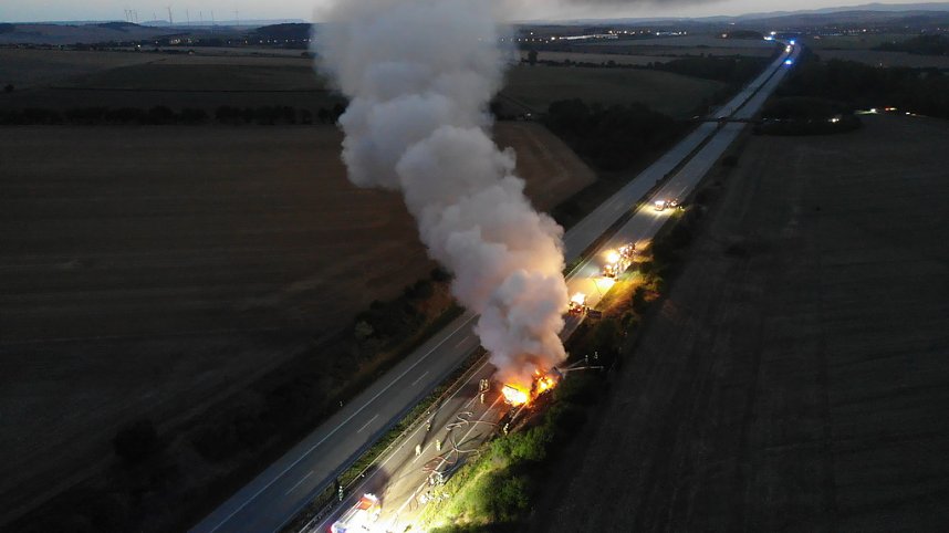 Schwerer Unfall auf der A 38