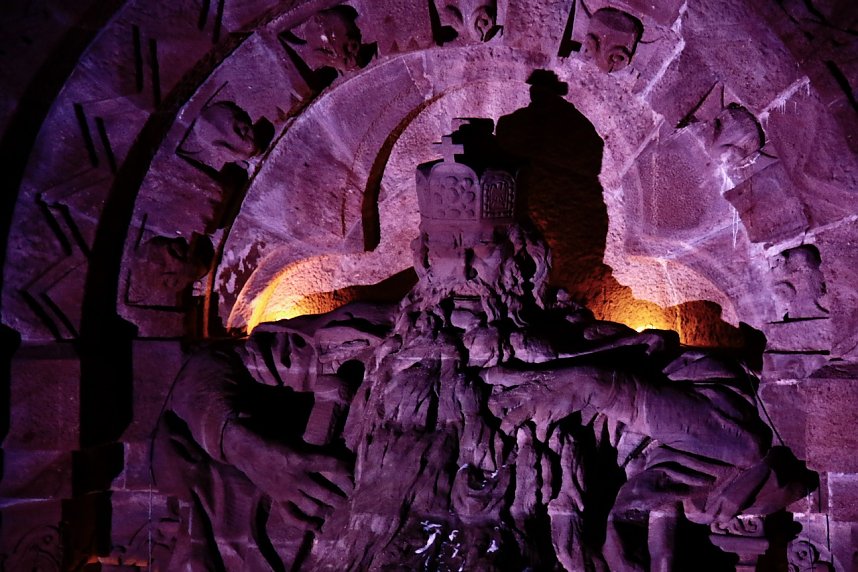 Taschenlampenf&uuml;hrung auf dem Kyffh&auml;userdenkmal