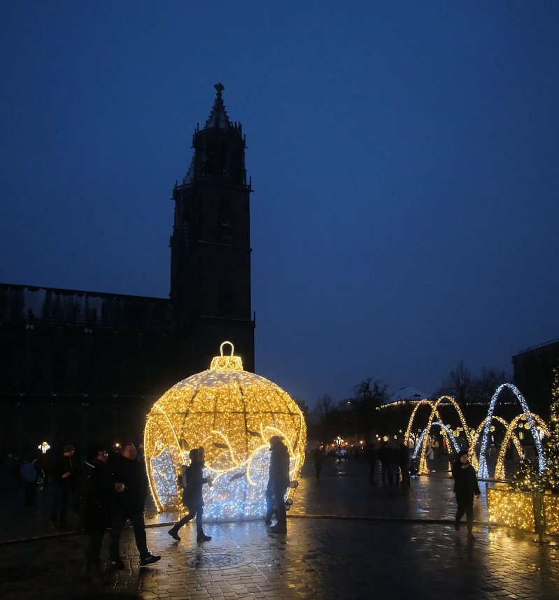 Peter Blei unterwegs in Magdeburg
