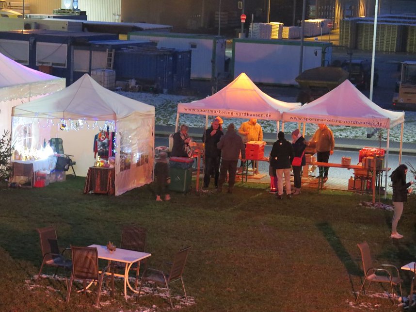Weihnachtsmarkt auf dem Werksgel&auml;nde von Knauf