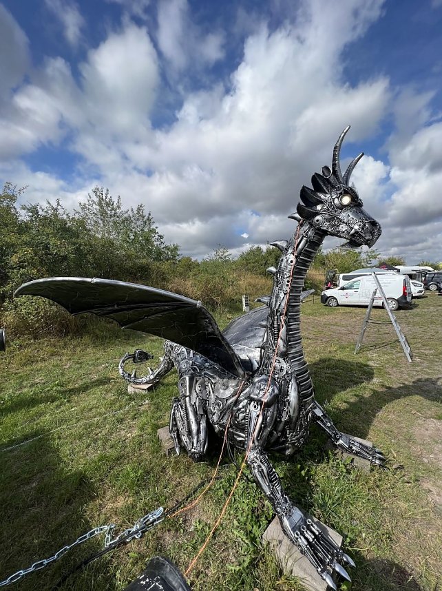 Drachen-Alarm am Sundh&auml;user Kiesteich