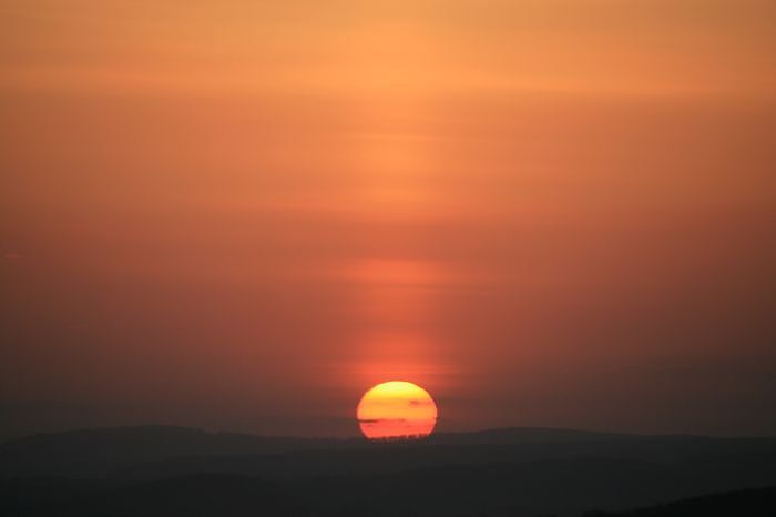 Sonnenuntergang - fotografiert vom Hainer Berg