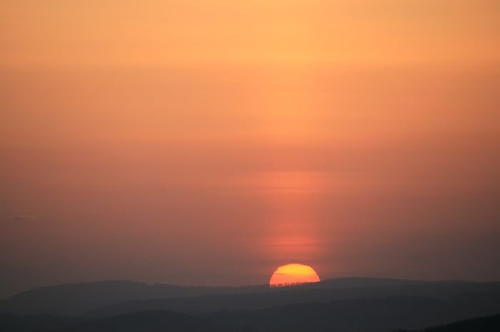 Sonnenuntergang - fotografiert vom Hainer Berg