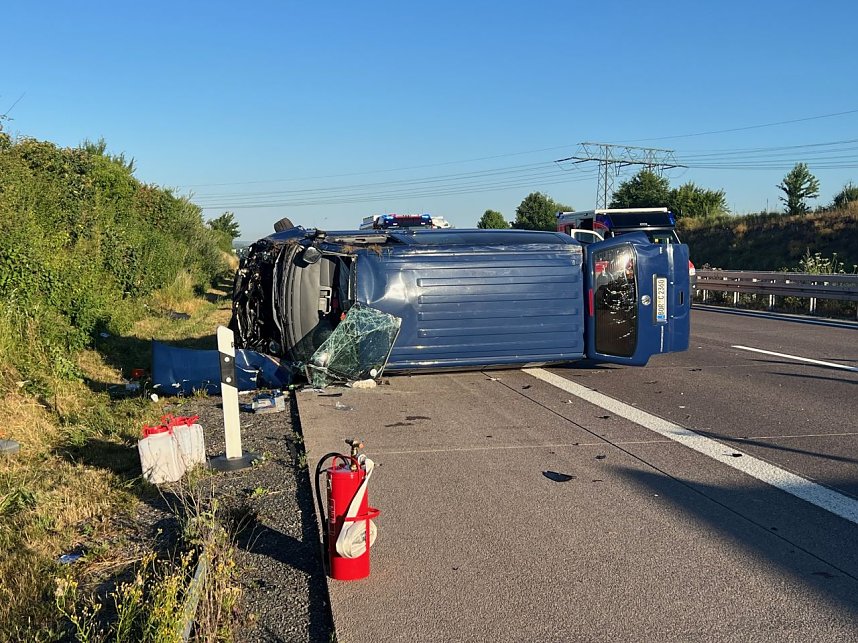 Schwerer Unfall auf der A38