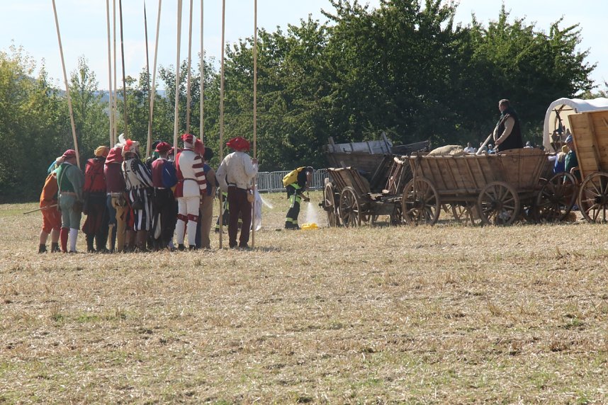 Nachstellung der Bauernschlacht bei Bad Frankenhausen
