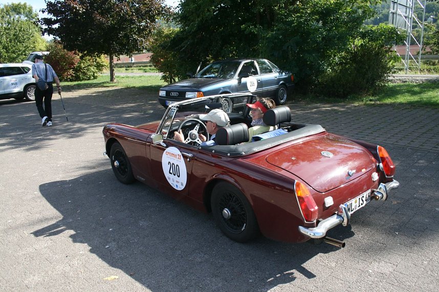 Der Stausee Kelbra war am Wochenende Etappenziel f&uuml;r die Youngtimer der Creme 21 Tour