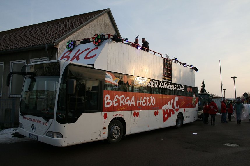 Karnevalsumzug in Berga.