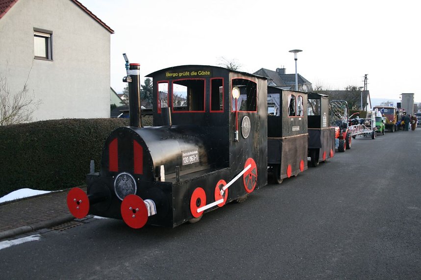 Karnevalsumzug in Berga.