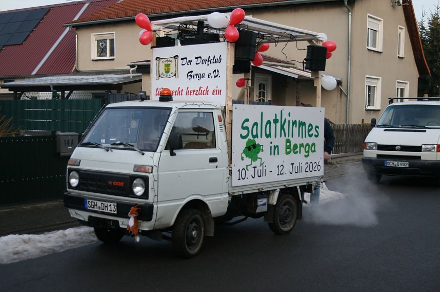 Karnevalsumzug in Berga.