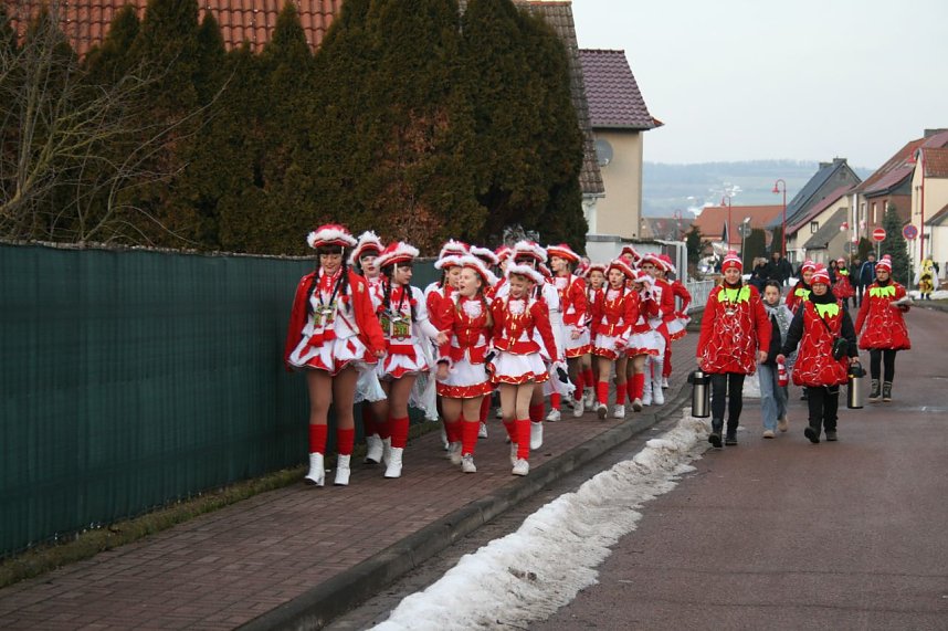 Karnevalsumzug in Berga.