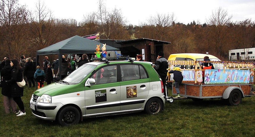 Osterfeuer am Stausee in Kelbra