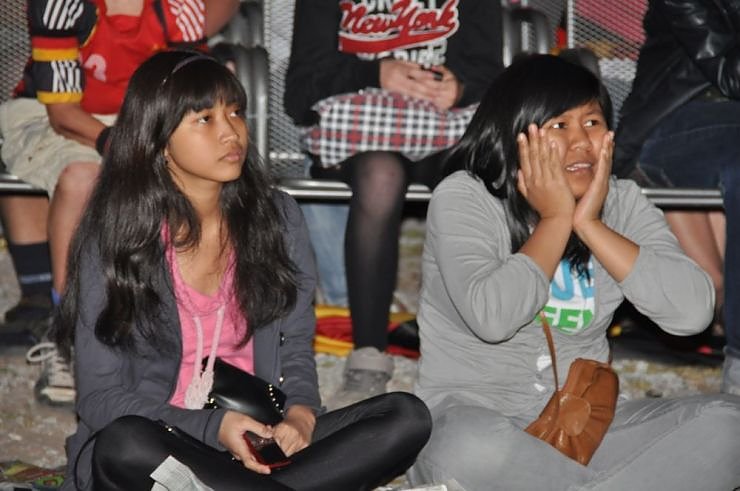 Public Viewing auf den Petersberg